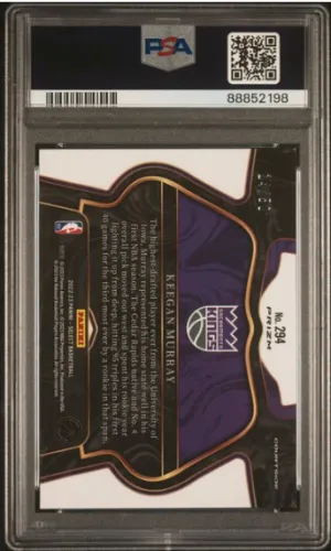 Keegan Murray 2022 Select Green Wave Rookie /50 back
